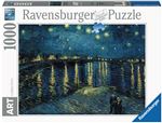 Puzzle 1000 pièces Art collection Ravensburger La nuit étoilée sur le Rhône Vincent Van Gogh