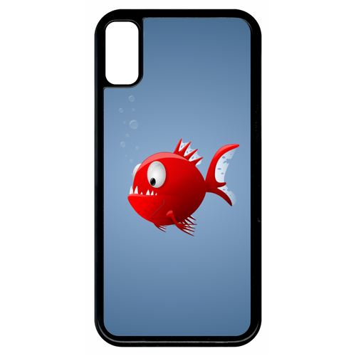 Coque Apple Iphone 8 Piranha Fond Bleu