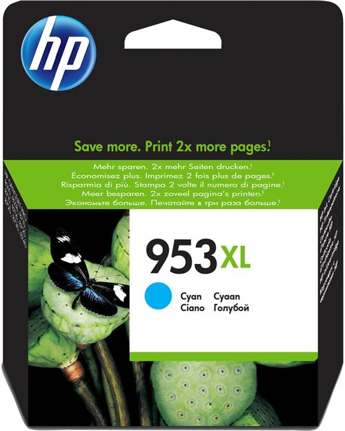 Hp 953XL - Cartouche D'encre (Haute, Prend En Charge Officejet Pro Aio 8210/8218/8710 / 8715 Aio) Imprimantes, Cyan - Neuf - Image 4