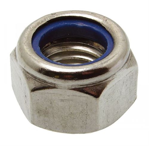 Acton - Écrou hexagonal indesserrable - Bague nylon - Ø 8 mm - Inox - Image 2