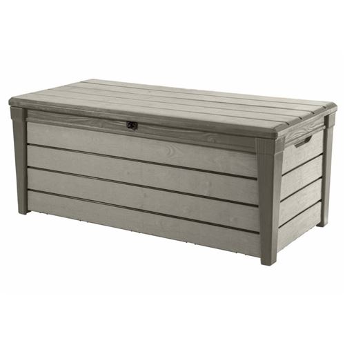Keter Boîte de rangement de jardin Brushwood 455 L Taupe