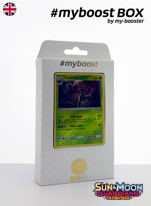 Coffret #myboost TREVENANT (Desseliande) 7/145 - SUN AND MOON 2 - 10 cartes Pokemon anglaises