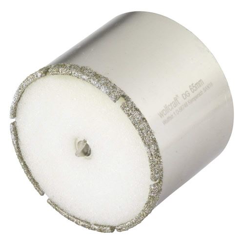 Wolfcraft 1 Tr&eacute;pan P&P diamant carrelage &Oslash; 65