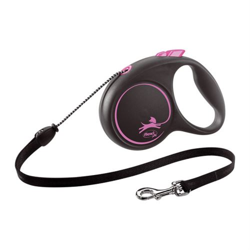 Meilleurs prix pour Laisse Pour Chien Flexi Black Design 5 M Rose Taille S