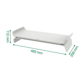 Leitz Ergo - Support pour moniteur - ajustable - gris - 1