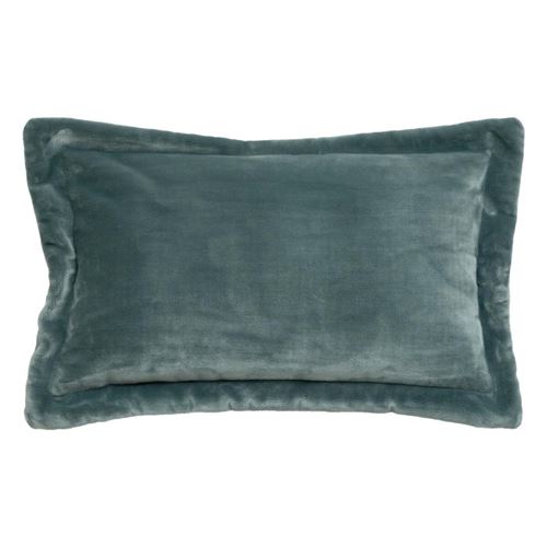 Non Communiqué Bleu Atmosphera Créateur D'intérieur - Coussin Déco Flanelle "Cuddly" 38X58cm Givré