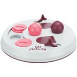 TRIXIE Activity Flip Board - O 23 cm - Gris clair et rose - Pour chat