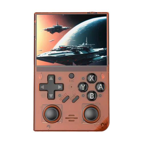 Console de jeu SZSMART R35PLUS 3,5 pouces, système open source 128 Go (20 000) - Orange