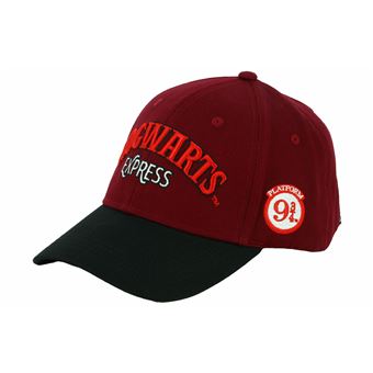 Casquette de baseball Harry Potter Hogwarts Express bordeaux et noir