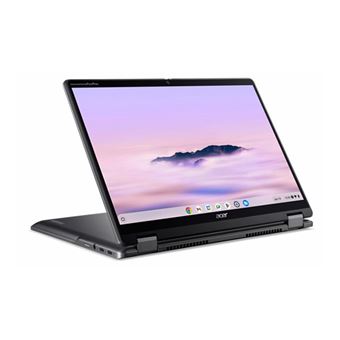 Acer Chromebook Plus Spin 514 CPE594-1N - Conception inclinable - Intel Core i5 - 1335U / jusqu'à 4.6 GHz - Chrome OS - Carte graphique Intel Iris Xe - 16 Go RAM - 256 Go SSD NVMe - 14" IPS écran tactile 1920 x 1200 - Wi-Fi 6E - gris acier - clavier : S