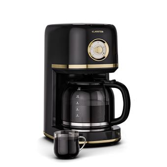 Cafetière filtre rétro - Klarstein Victoria - 1,5 L - 12 tasses - Maintien au chaud 30 min - Système anti-gouttes - 1