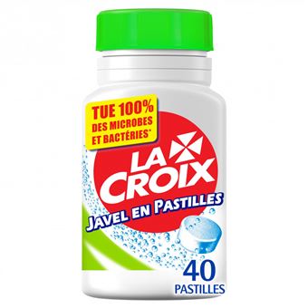 Javel en Pastilles LA CROIX Désinfectant . Boite - 40 pastilles - 1