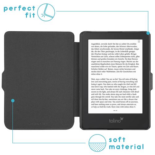 Coque pour Kobo Clara 2E,Tolino Shine 4 Coque à rabat design Slim