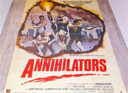 Annihilators - Paul Koslo - 116x158cm - Affiche de cinéma originale pliée
