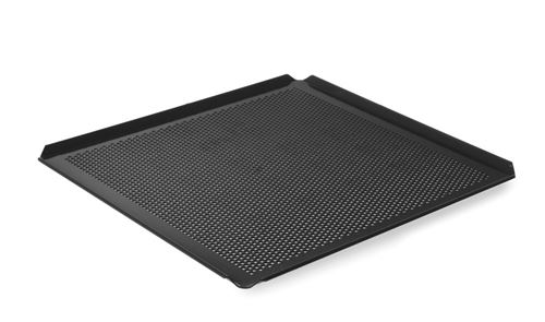 Plaque perforé GN 2/3 antiadhésive avec 4 bords 354x325x(H)10 mm   Hendi