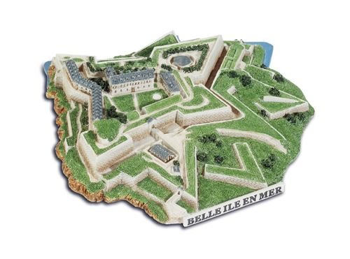 IMPEXIT - reproduction en résine citadelle Belle île en mer Morbihan 2,5/15/16 cm