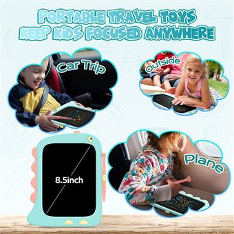 Tablette à dessin et écriture LCD 8,5 pouces enfant bleu
