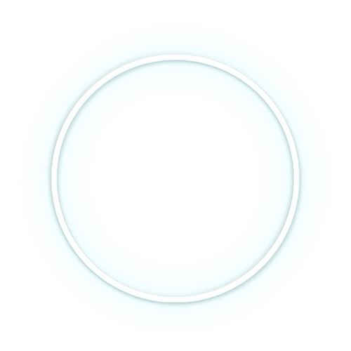 Non Communiqué Blanc Eclairage Néon Rond