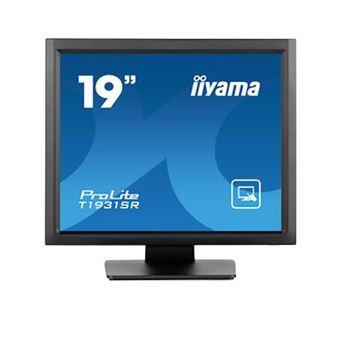 iiyama ProLite T1931SR-B1S - Écran LCD - 19" - écran tactile - 1280 x 1024 @ 75 Hz - IPS - 250 cd/m² - 1000:1 - 14 ms - HDMI, VGA, DisplayPort - haut-parleurs - noir, finition matte