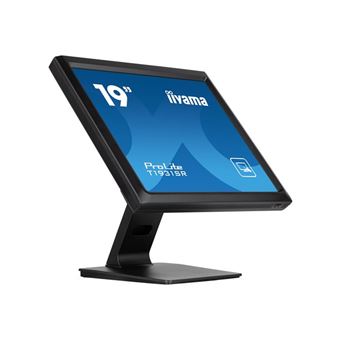 iiyama ProLite T1931SR-B1S - Écran LCD - 19" - écran tactile - 1280 x 1024 @ 75 Hz - IPS - 250 cd/m² - 1000:1 - 14 ms - HDMI, VGA, DisplayPort - haut-parleurs - noir, finition matte