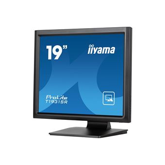 iiyama ProLite T1931SR-B1S - Écran LCD - 19" - écran tactile - 1280 x 1024 @ 75 Hz - IPS - 250 cd/m² - 1000:1 - 14 ms - HDMI, VGA, DisplayPort - haut-parleurs - noir, finition matte