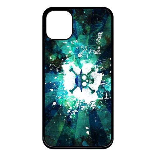 Coque My-Kase pour iPhone 11 - manga one piece tete de mort - Plastique Noir