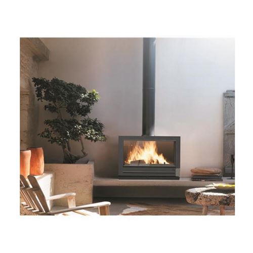 Poêle à Bois En Fonte Invicta - Modèle Occasion, Fonctionnel - Couleur Noir - Chauffage D'appoint