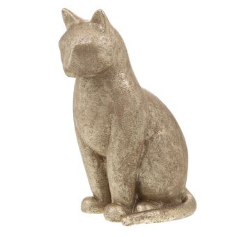 Statue : Chat Vita champagne 45 cm - Amadeus - Or - Résine - 1