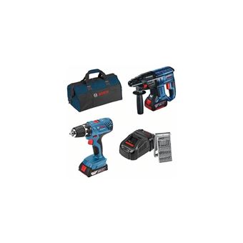 Pack 2 outils 18V sans-fil Bosch Professional - Perceuse-visseuse GSR 18V-28 et Marteau-Perforateur GBH 18V-21 - 1
