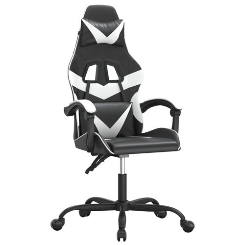 Non Communiqué Noir Vidaxl Chaise De Jeu Et Blanc Similicuir
