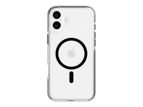 Tech21 Evo Crystal - Coque de protection pour téléphone portable - compatibilité avec MagSafe - noir - pour Apple iPhone 16 Plus