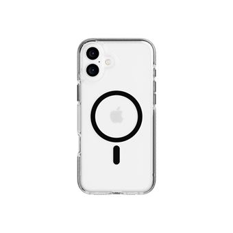 Tech21 Evo Crystal - Coque de protection pour téléphone portable - compatibilité avec MagSafe - noir - pour Apple iPhone 16 Plus - 1