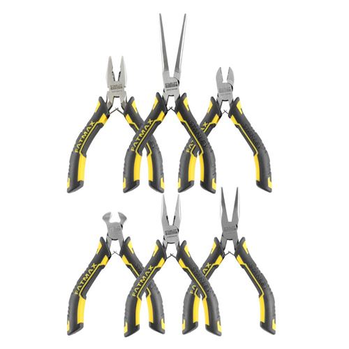 Non Communiqué Noir Stanley Fmht0-80541 Fatmax Mini Pinces, Jaune/, Set De 6 Pièces