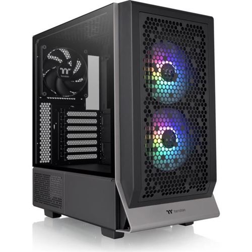 Boîtier Pc - Thermaltake - Ceres 300 Tg Argb (Noir) - Moyen Tour - Format E-Atx - Sans Alimentation