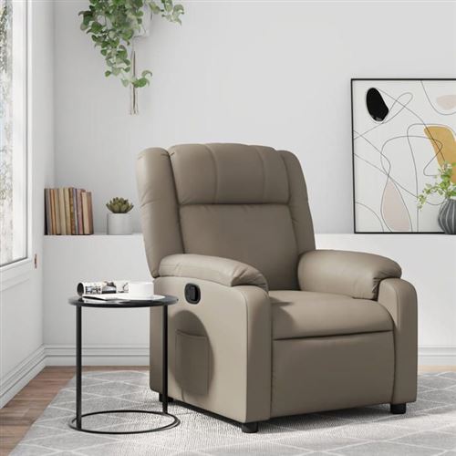 Non Communiqué Beige Vidaxl Fauteuil Inclinable, Chaise Avec Repose-Pieds, Siège Avec Dossier Et Accoudoirs, Meuble De Salle De Séjour, Moderne, 373528
