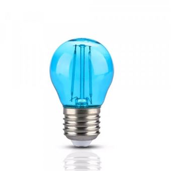 Ampoule LED E27 Filament 2W G45 Bleu - SILAMP - 1