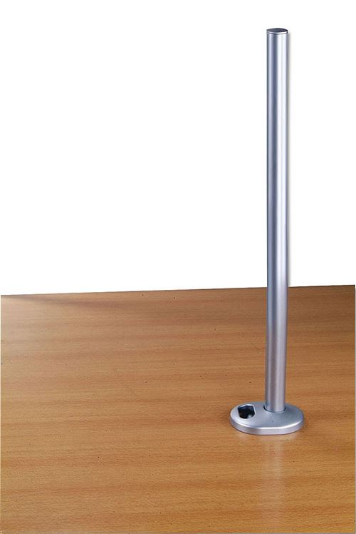 Lindy Adjustable LCD Arm - Bevestigingscomponent (C-klem, montagepool) voor LCD-scherm / laptop - metaal - zilver - desktop