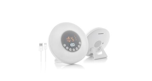 Reveil d'aube rechargeable avec haut-parleur slockar innovagoods