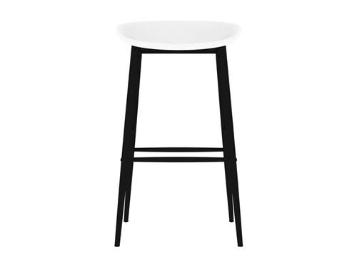 VIDAXL - Tabouret de bar - Lot de 4 - H. 95.5 cm - Blanc - Image 2