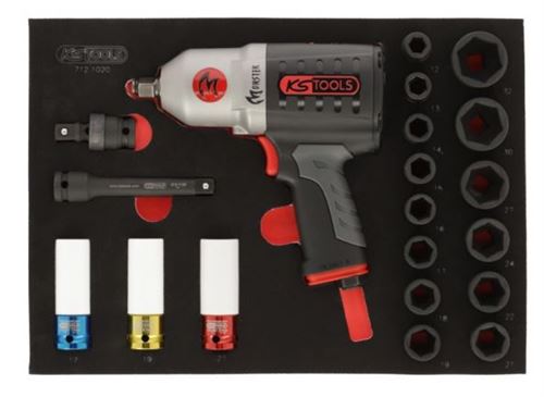 Non Communiqué Module De Douilles Et Clé À Chocs Pneumatique 1/2' Ks Tools - 20 Pièces - 712.1020