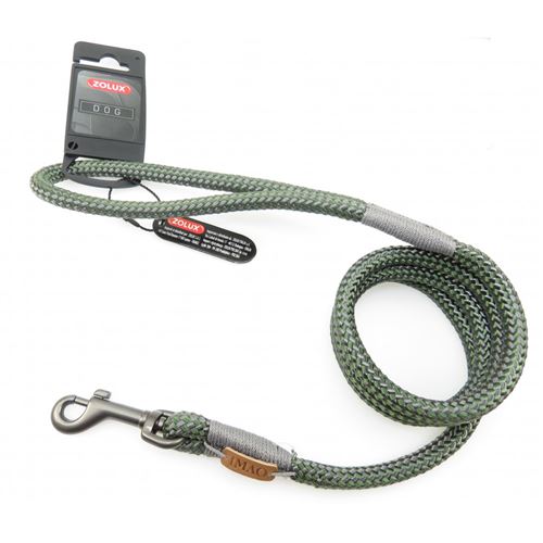 Zolux - Laisse IMAO Hyde Park. &oslash; 9 mm x 1,2 m&egrave;tre. Kaki pour Chien.