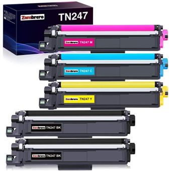 Cartouches d'encre Compatibles pour Brother TN247 TN243 pour Brother  MFC-L3710CW L3730CDN HL-L3210CW L3230CDW DCP-L3510CDW L3550CDW
