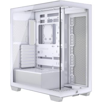 CORSAIR Nom : Boitier Moyen Tour E-ATX 3500X avec panneaux vitrés (Blanc) - 1