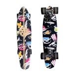 Skate Surfboard Street Surfing Shark Attack 36 koa black
