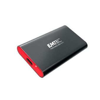 EMTEC Disque dur externe SSD X210 512 Go - USB 3.2 - Noir et rouge pas cher  