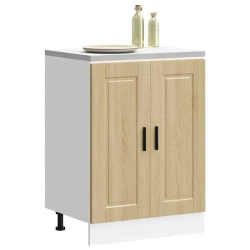 VIDAXL - Armoire de cuisine Porto - Chêne Sonoma - Bois d'ingénierie - Image 3