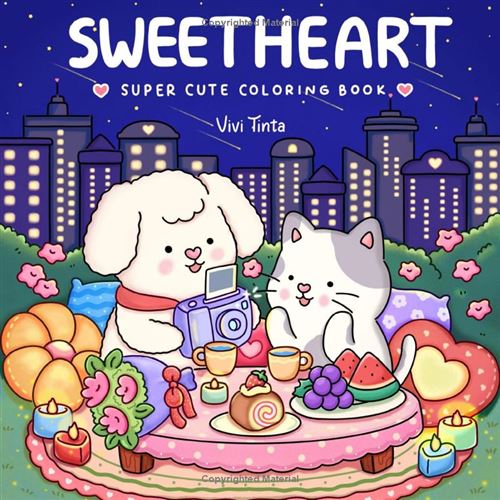 Sweetheart – Livre De Coloriage Pour Adultes Et Ados | Animaux Adorables, Saint-Valentin Et Moments Tendres