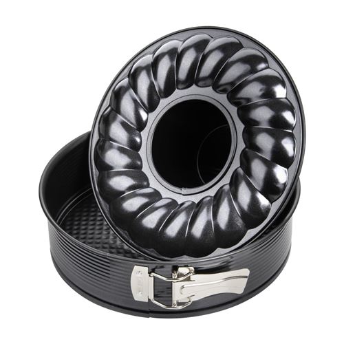 Moule à manqué et à savarin double fond 24 cm Zenker Metallic - vue 1