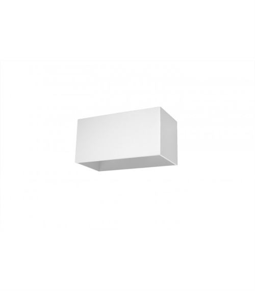 Applique murale QUAD MAXI aluminum blanc 2 ampoules