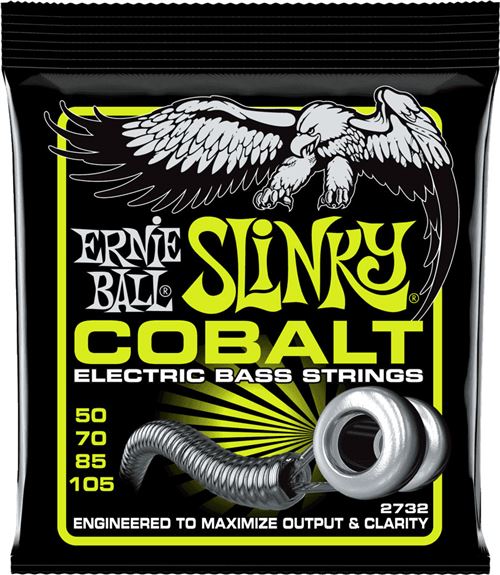 Ernie Ball 2732 - Jeu de cordes basse Regular Slinky Cobalt - 50-105